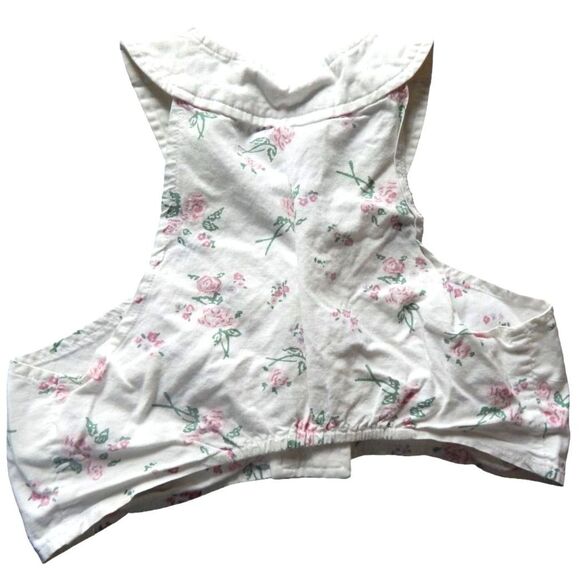 EXTRA BLUES women's size 1 vintage floral denim skirt & XS crop top tank set - Picture 7 of 16